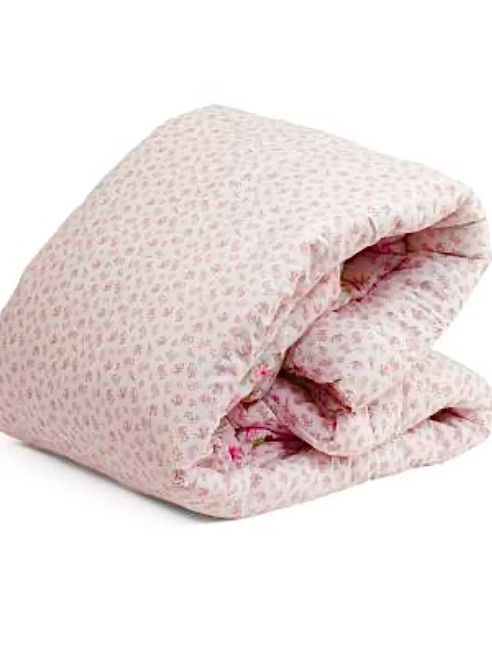 🆕- Shabby Chic 3 Piece Reversible Comforter Set - Pink White Floral, Queen Size